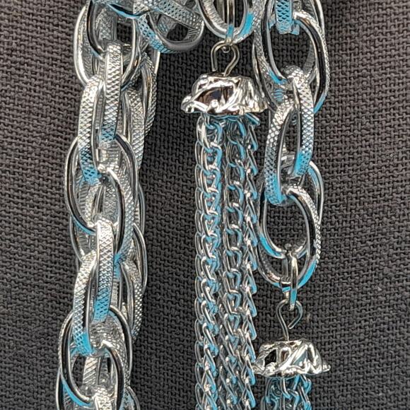 Vintage Long Lariat Tassel Necklace or Belt, Eloxal Jewelry - Picture 3 of 10